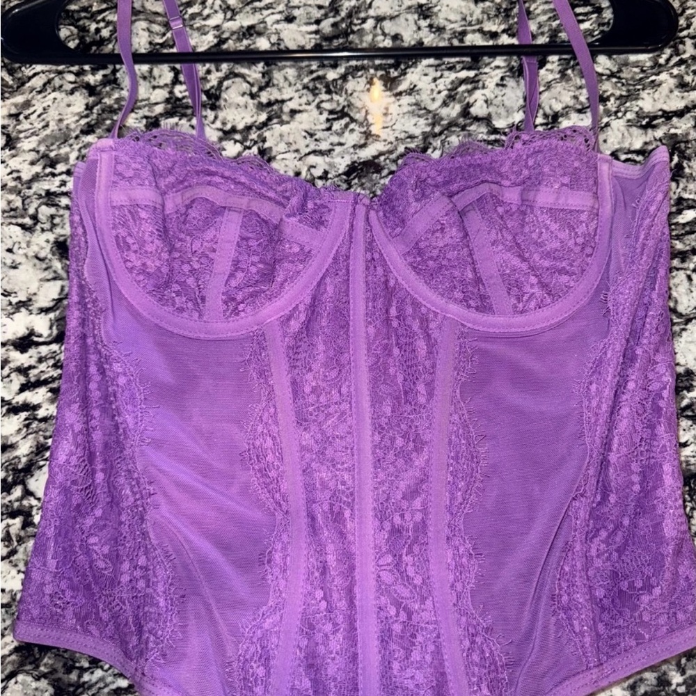 Urban Outfitters Purple Lace corset top